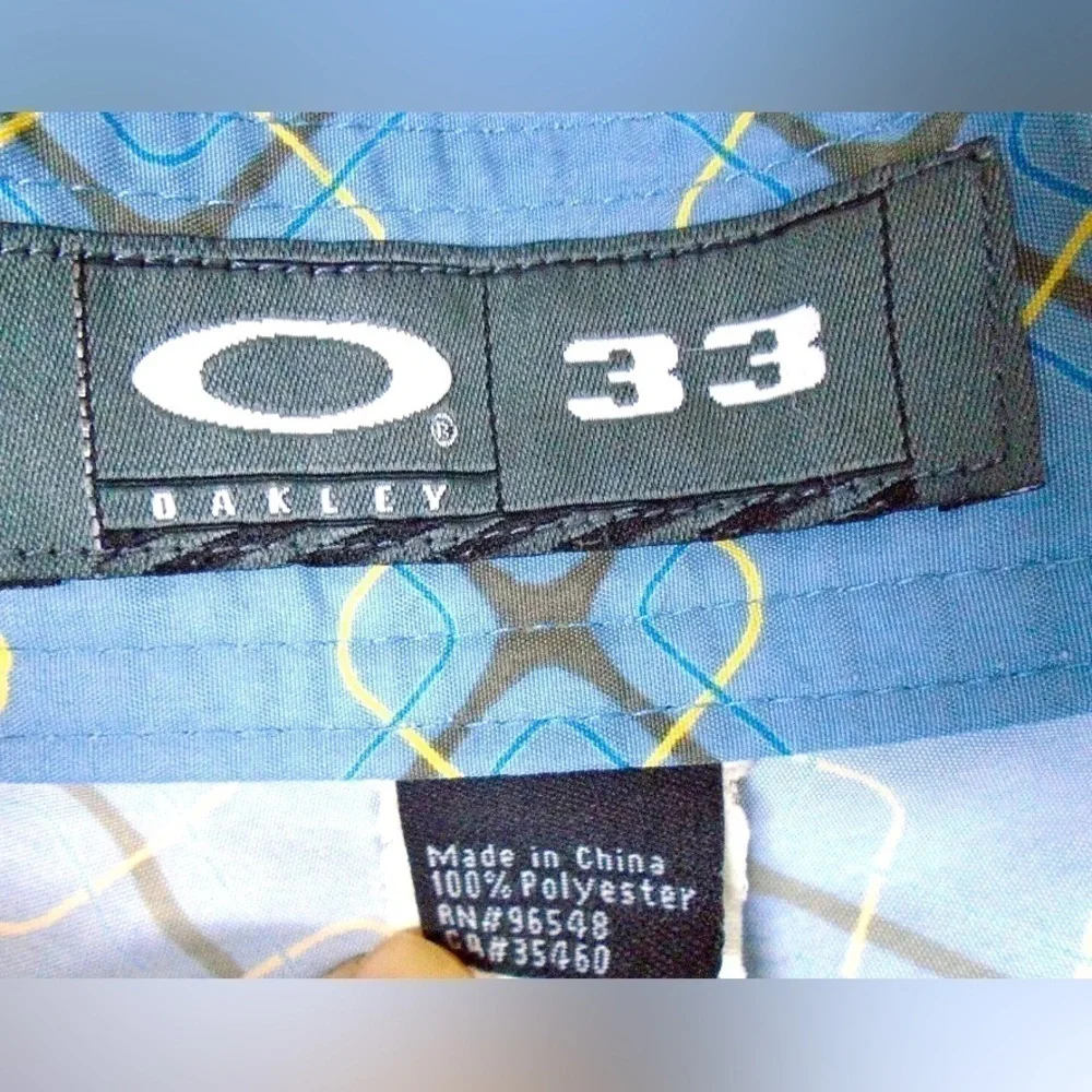 Oakley Board Shorts Swimwear Swim Trunks Blue Pockets Men’s Large 33 Waist
